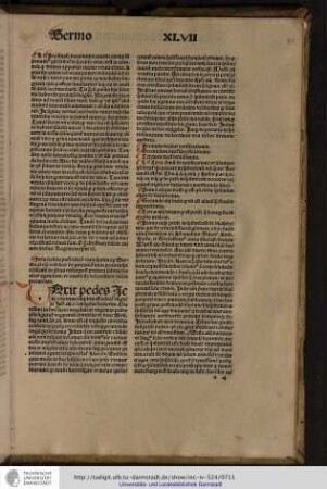 Feria secunda post dominicam ramis palmarum, sermo xlvii videlicet de perniciosissimis peccatis in spiritumsanctum...