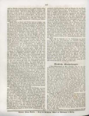 312 Kirchliche Mittheilungen