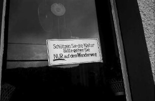 Schild am Feldberg
