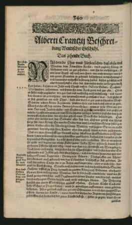Alberti Crantzii Beschreibung Wendischer Geschicht. Das zehende Buch.