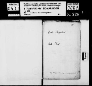 Rekrutierungsakten von Hart, Höfendorf und Imnau