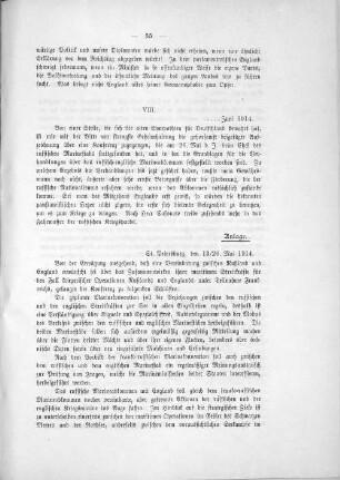 VIII. ... Juni 1914.
