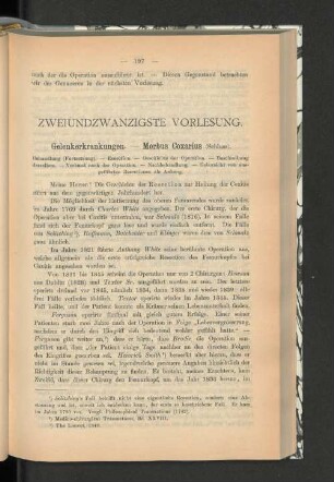 Zweiundzwanzigste Vorlesung.