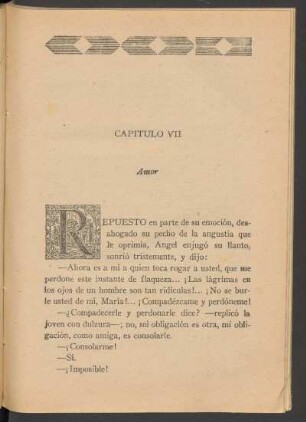 Capítulo VII - Amor