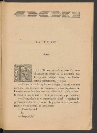Capítulo VII - Amor