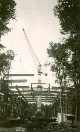 Abbau einer Fabrikhalle, 1949