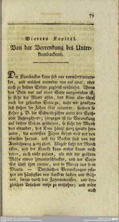 Viertes Kapitel. Von der Verrenkung des Unterkinnbackens