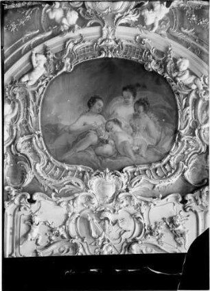 Karlsruhe Schloss 1. Obergeschoss - Corps de Logis - Marmorsaal Ostwand - über dem Kamin Gemälde von Joseph Melling (1759-1760)