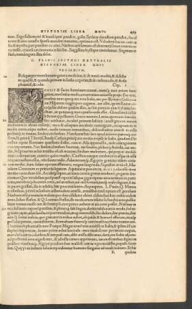 C. Plinii Secundi Naturalis Historiae Liber XXVI