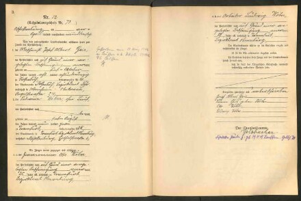 Standesamtsbuch der Stadt Aschaffenburg: Eheschließungen 252/1930 - 130/1931