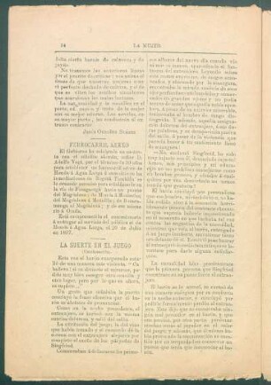 La suerte en el juego - (Continuación). : [Traducción]