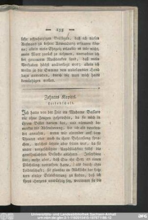 Zehntes Kapitel. Leidenschaft.