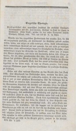 1-16 Exegetische Theologie