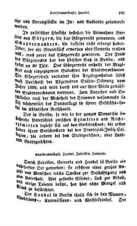 Kaufmannschaft, Handel, Fabriken, Gewerbe