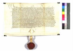 Markgraf Albrecht von Brandenburg bestellt Graf Kraft von Hohenlohe zu seinem Rat; Pergament; Siegel.
