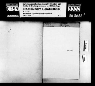 Kommunsachen: Zehnten, Oberamt Neckarsulm