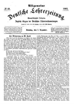Zur Erinnerung an W. Hauff