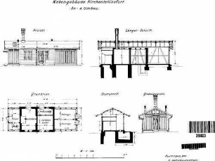 Kirchentellinsfurt: Empfangsgebäude Nebengebäude Erdgeschoß