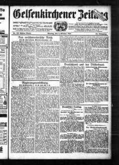 Gelsenkirchener Zeitung. 1902-1940