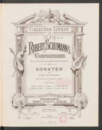 Sonate II. : d-Moll, ré mineur, D minor ; op. 121