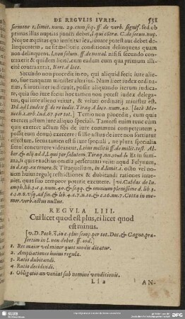 Regula LIII. Cui licet quod est plus, ei licet quod est minus