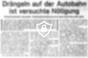 Drängeln auf der Autobahn ist versuchte Nötigung