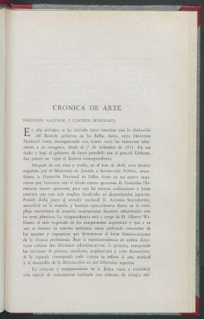 Crónica de arte