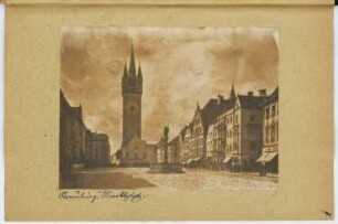 Marktplatz, Straubing: Ansicht (aus: Skizzen- und Fotoalbum 6)