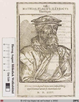 Bildnis Matthias Flacius Illyricus (eig. Vlacich)