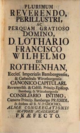 Commentarii Theologico-Historici De Festis Jesu Christi, Et B. Mariae V. : Nunc Vero Latinitate Donati, Et Almae Congregationi Majori Academicae B. Mariae V. Ab Angelo Salutatae In Strenam Oblati, 3