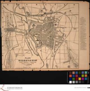 Plan von Hildesheim nebst nächster Umgebung