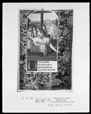 Gebetbuch — Beweinung Christi, Folio 172recto