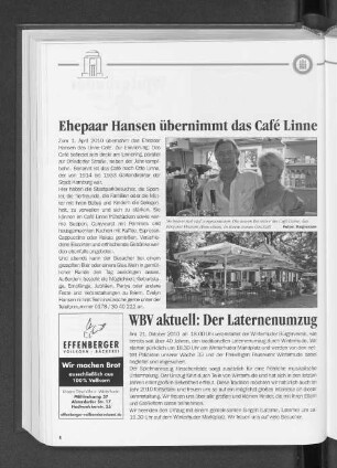 Ehepaar Hansen übernimmt das Café Linne