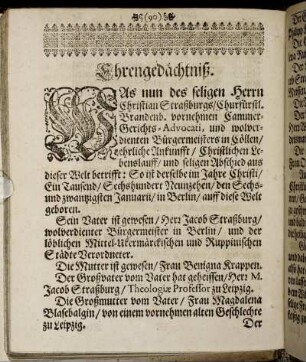 Ehrengedächtniß