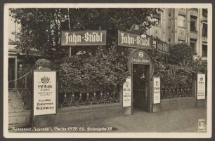 Ansichtskarte Restaurant "Jahnstüb´l" an der Hasenheide