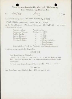 Maurus, Gebhard