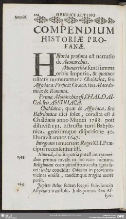 Compendium Historiae Profanae