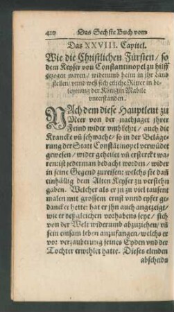 Das XXVIII. Capitel.
