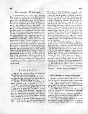 Beförderungen u. Ehrenbezeigungen.