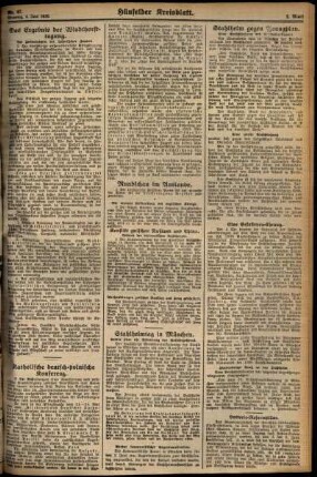 Zweite Ausgabe vom Dienstag, den 04. Juni 1929.