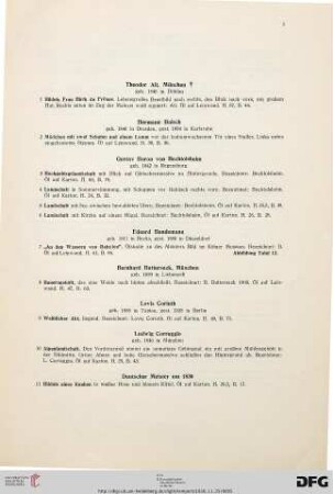 Galerie Fritz Zickel (Nr. 1-100)