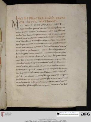 Textus evangeliorum, bricht ab Io 21,17