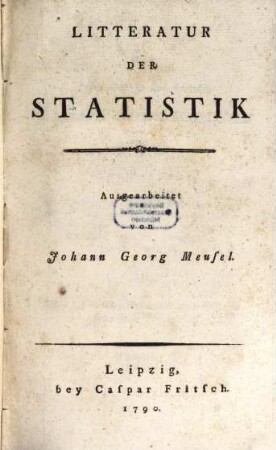 Litteratur der Statistik