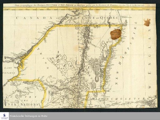 Mappa Geographica Provinciæ Novæ Eboraci ab Anglis New-York dictae