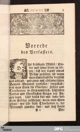 Vorrede des Verfassers.