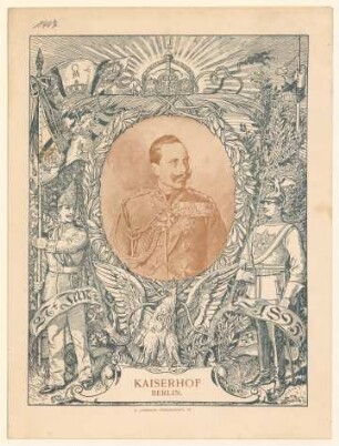 Menükarte : Geburtstag Kaiser Wilhelm II., Kaiserhof