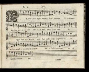 XV. Et exultauit spiritus meus (Secundi Toni)