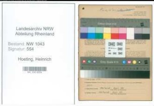 Entnazifizierung Heinrich Hoeting , geb. 25.10.1916 (Vermessungstechniker)