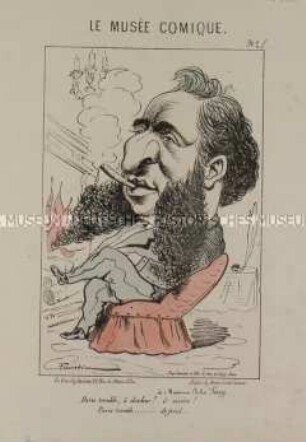 Le musée comique (Nr. 5) - Karikatur auf Jules Ferry