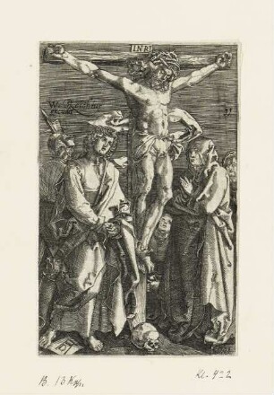 Christus am Kreuz, Blatt 11 der Folge "Passion"